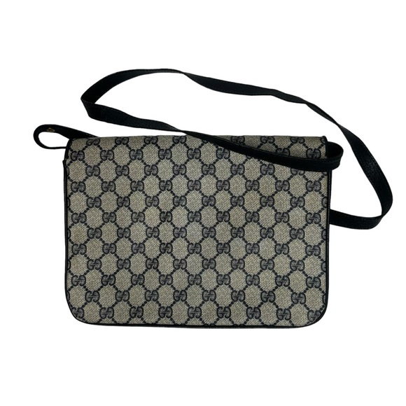 FINAL PRICE Late 70’s/early 80’s Gucci GG Monogram CanvasLeather Convertible Bag - Picture 4 of 15